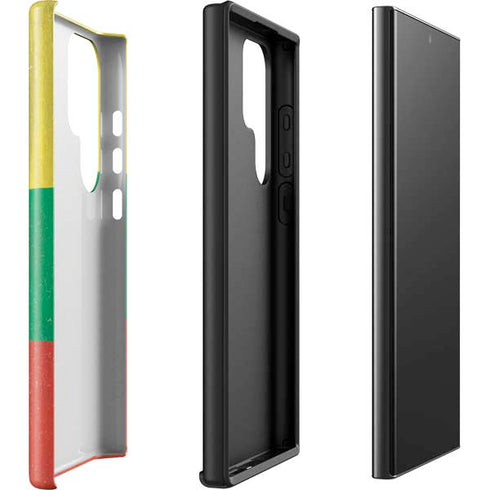 Lithuania Flag Distressed Galaxy S23 Ultra Pro Case